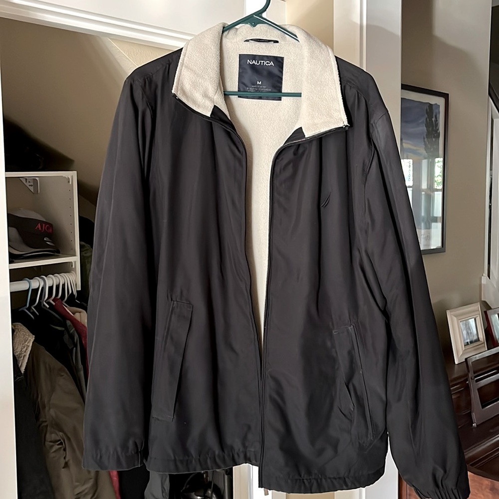 Nautica Sherpa-Lined Jacket - Black - M